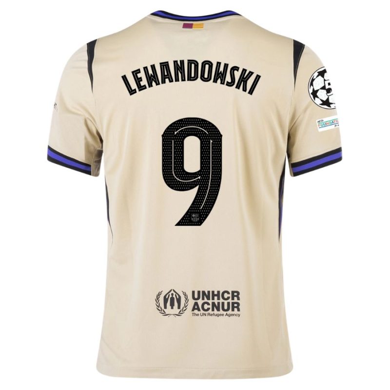 Maillot Barca Exterieur 2025 2026 Lewandowski UCL (2) Maillot Barca Exterieur 2025 2026 Lewandowski UCL