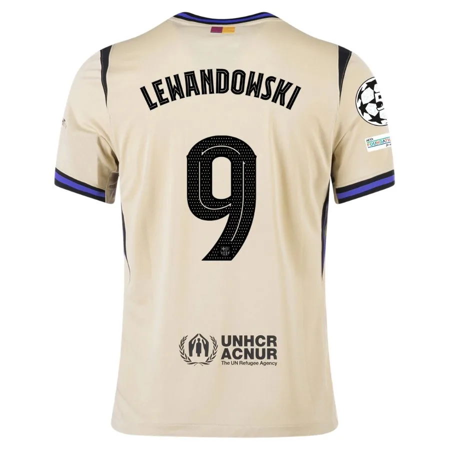 Barca Auswärtstrikot 2025 2026 Lewandowski UCL