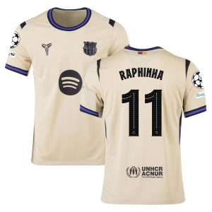 Maillot Barca Exterieur 2025 2026 Raphinha UCL