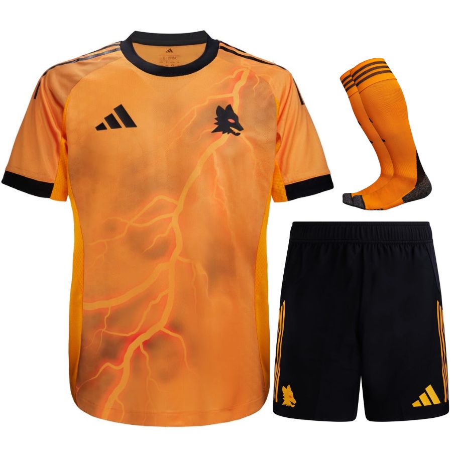 Maillot Kit Enfant AS Roma Exterieur 2025 2026 (1)