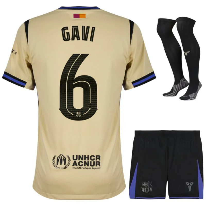 Barca Auswärtstrikot Kinder 2025 2026 Gavi