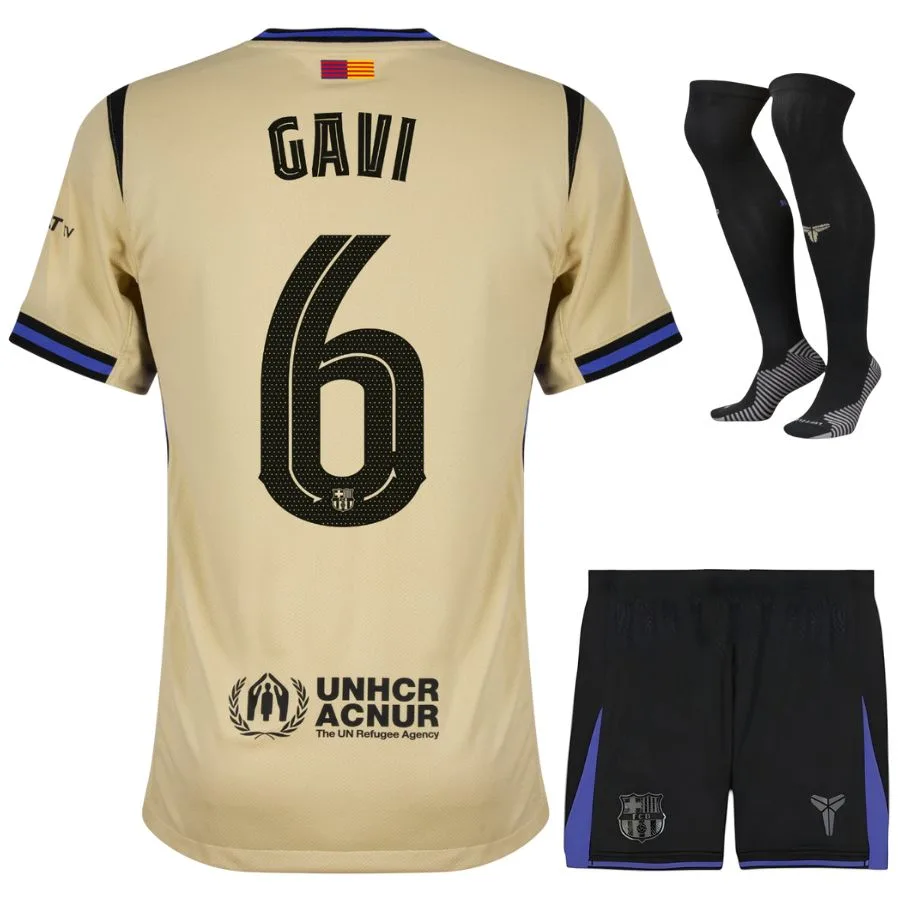Barca Auswärtstrikot Kinder 2025 2026 Gavi
