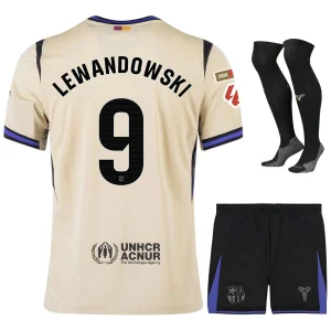 Camiseta Barça Segunda Equipación Infantil 2025 2026 Lewandowski La Liga