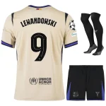 Maillot Kit Enfant Barca Exterieur 2025 2026 Lewandowski UCL