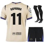 Maillot Kit Enfant Barca Exterieur 2025 2026 Raphinha UCL