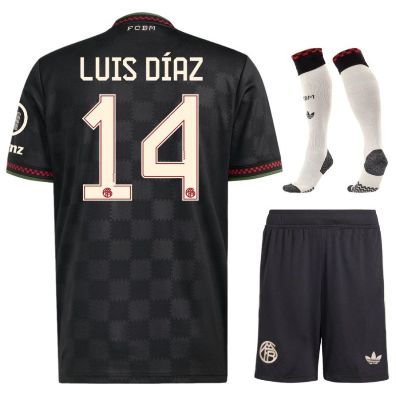 Maillot Kit Enfant Bayern Munich Third 2025 2026 Luis Diaz