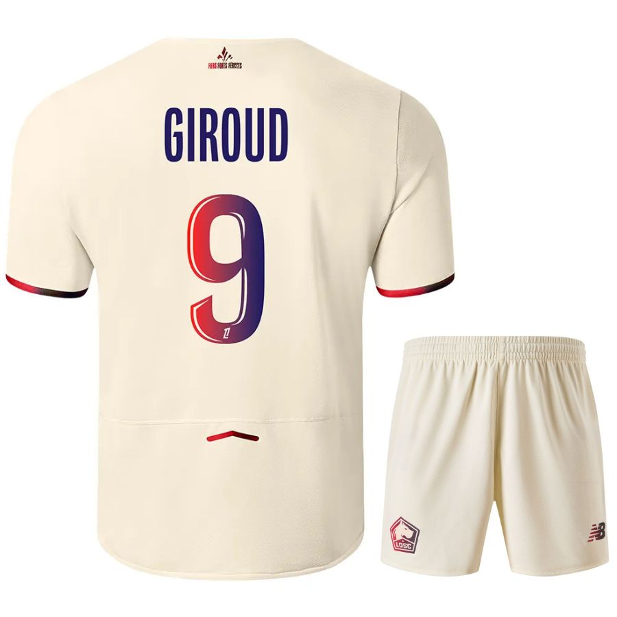 Maillot Kit Enfant LOSC Exterieur 2025 2026 Olivier Giroud (1)