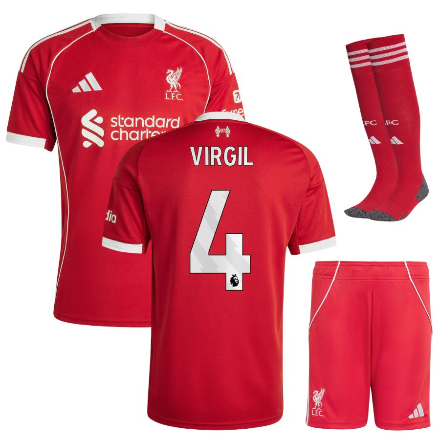 Maillot Kit Enfant Liverpool Domicile 2025 2026 Virgil