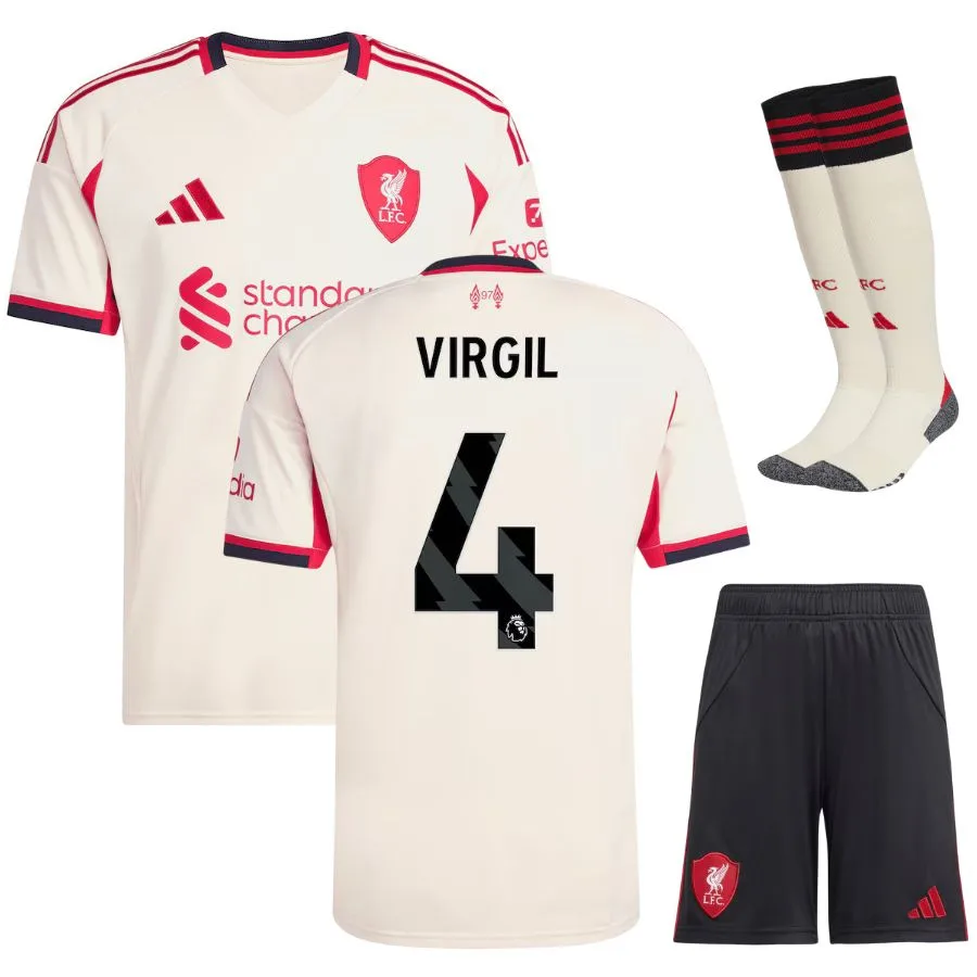 Maillot Kit Enfant Liverpool Exterieur 2025 2026 Virgil Maillot Kit Enfant Liverpool Exterieur 2025 2026 Virgil