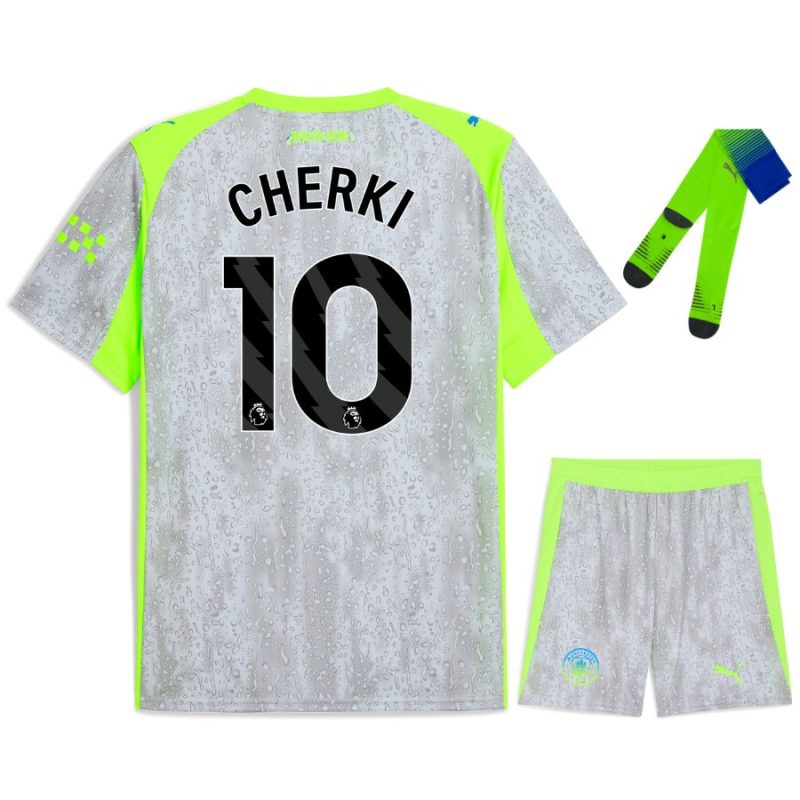Maillot Kit Enfant Manchester City Third 2025 2026 Cherki
