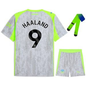 Maillot Kit Enfant Manchester City Third 2025 2026 Haaland