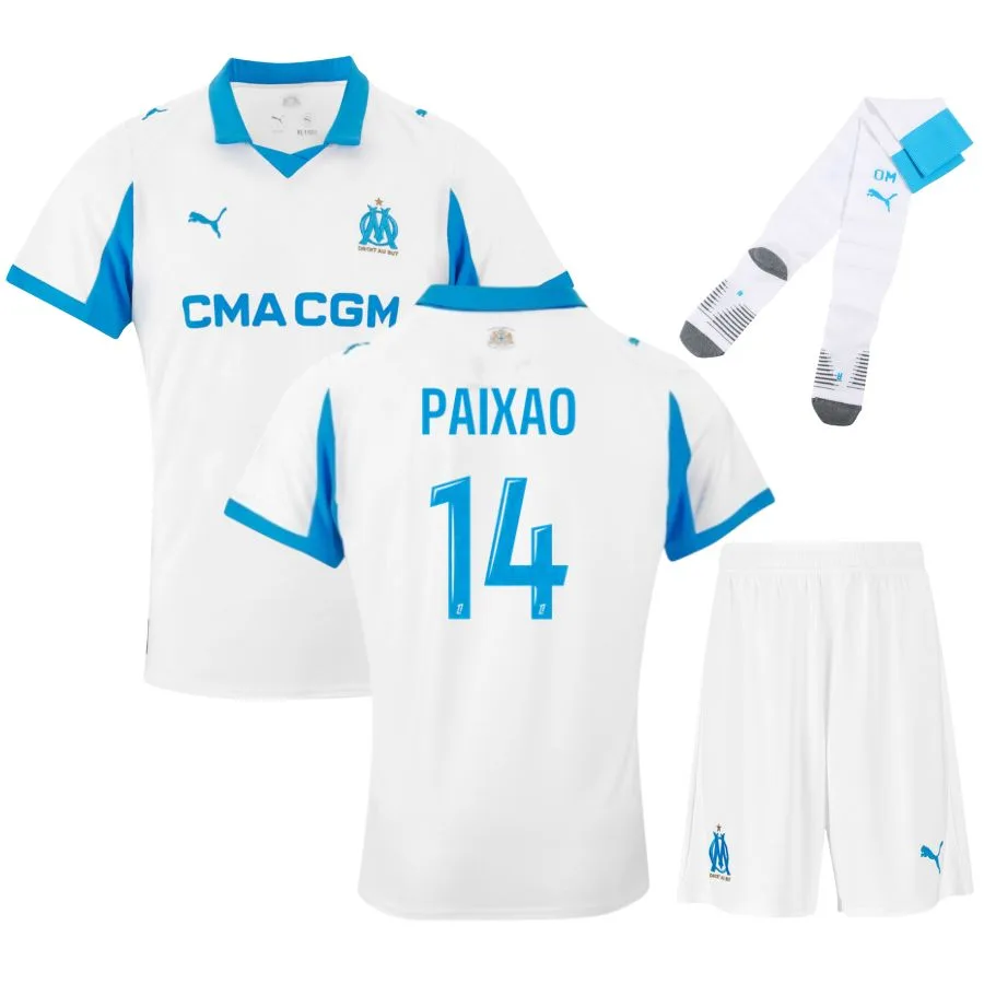Maillot Kit Enfant OM Domicile 2025 2026 Paixao Maillot Kit Enfant OM Domicile 2025 2026 Paixao