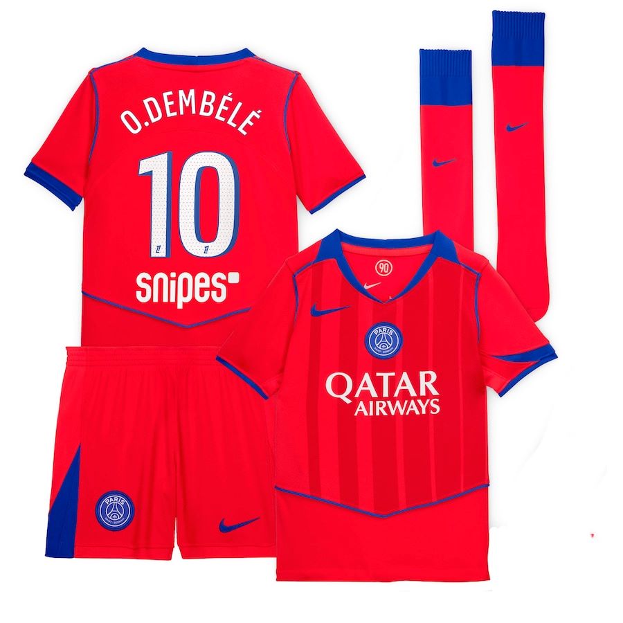 Maillot Kit Enfant PSG Third 2025 2026 Dembélé (1)