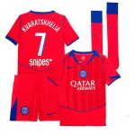 Maillot Kit Enfant PSG Third 2025 2026 Kvaratskhelia (1)