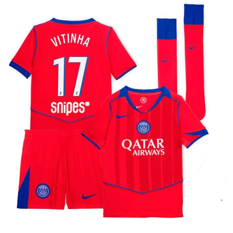 Maillot Kit Enfant PSG Third 2025 2026 Vitinha (1)