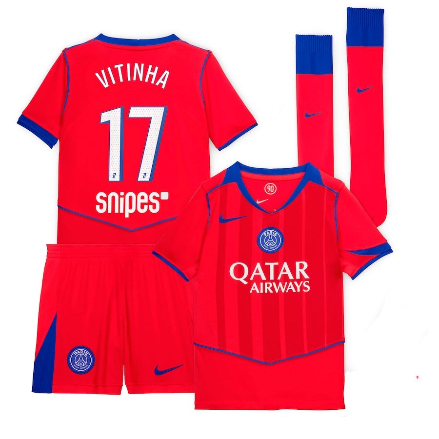 Maillot Kit Enfant PSG Third 2025 2026 Vitinha (1)