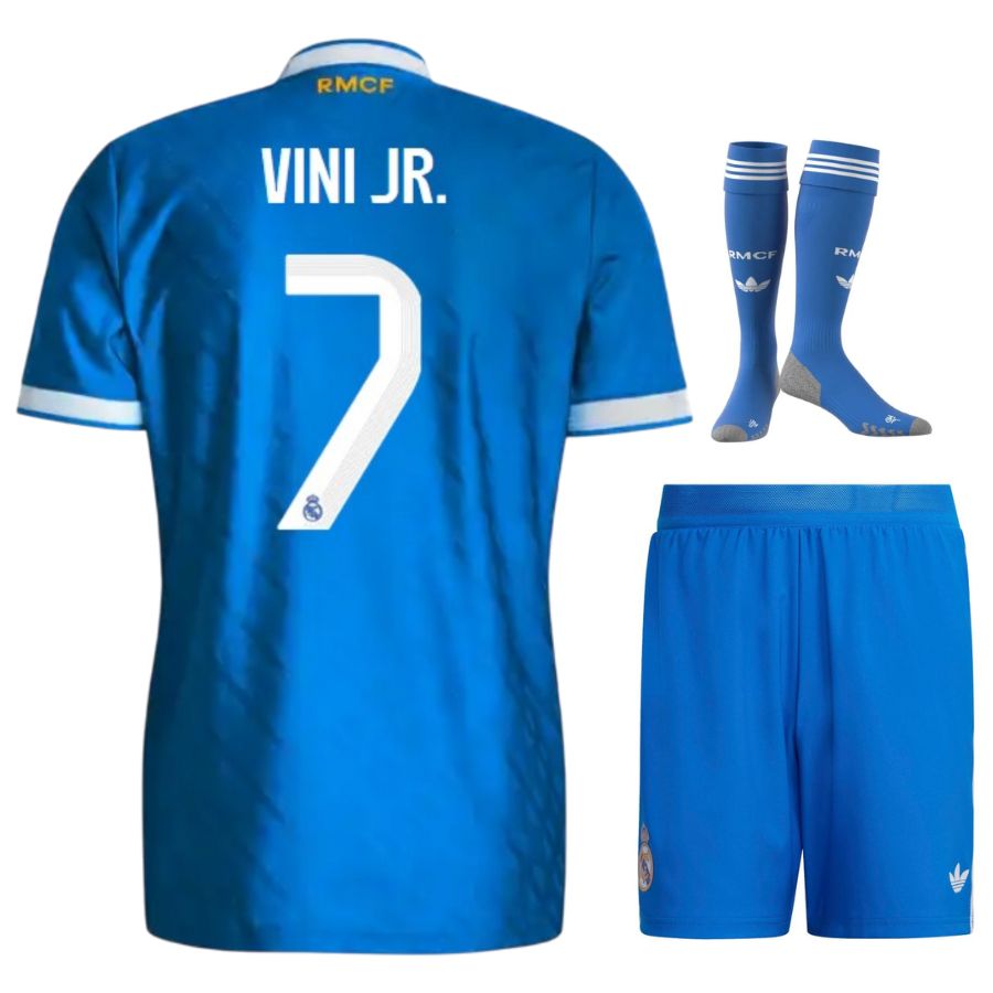 Maillot Kit Enfant Real Madrid Third 2025 2026 Vini Jr.