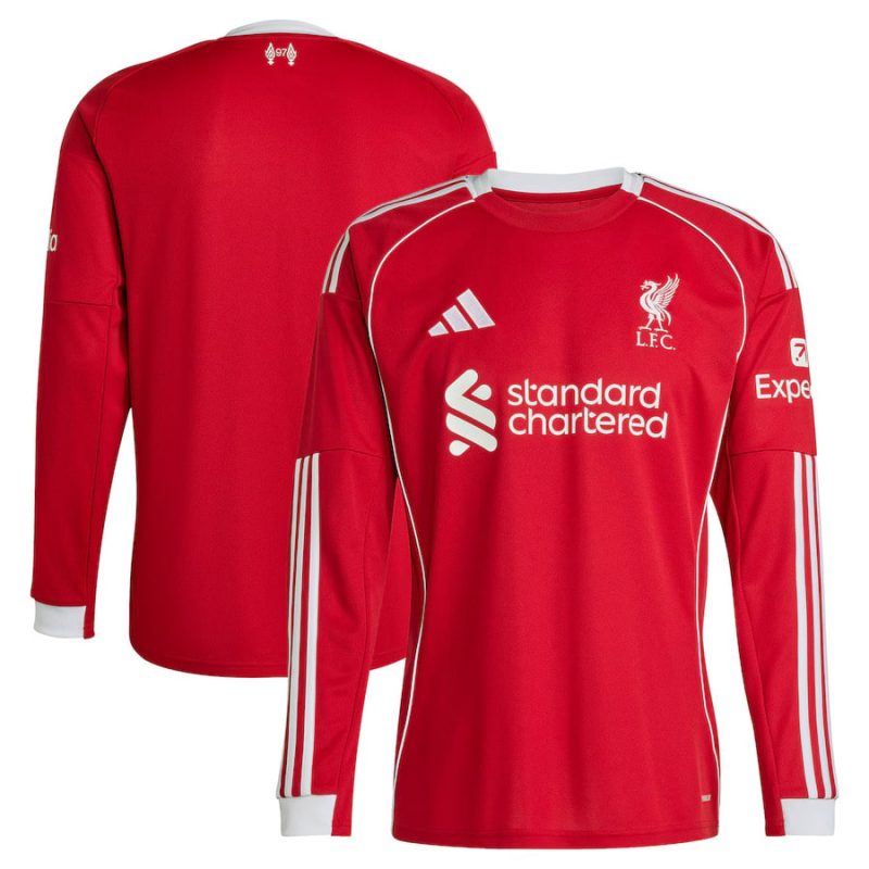 Maillot Liverpool Domicile 2025 2026 Manches Longues (3) Maillot Liverpool Domicile 2025 2026 Manches Longues