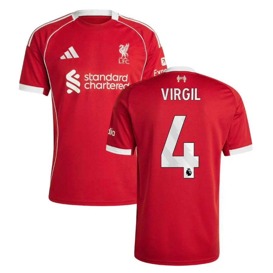Liverpool Home Jersey 2025 2026 Virgil