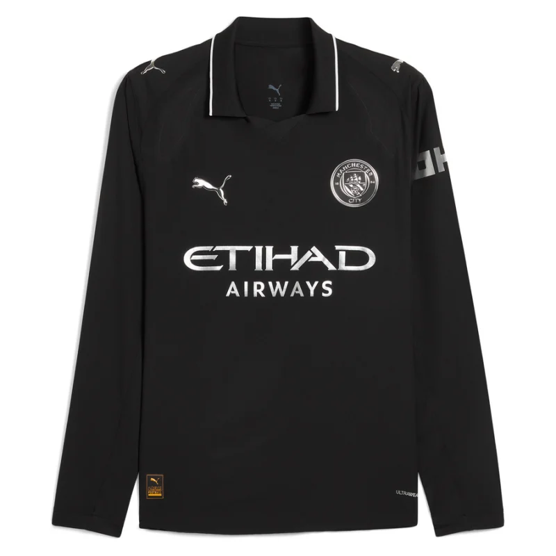 Manchester City Away Shirt 2025 2026 Long Sleeve