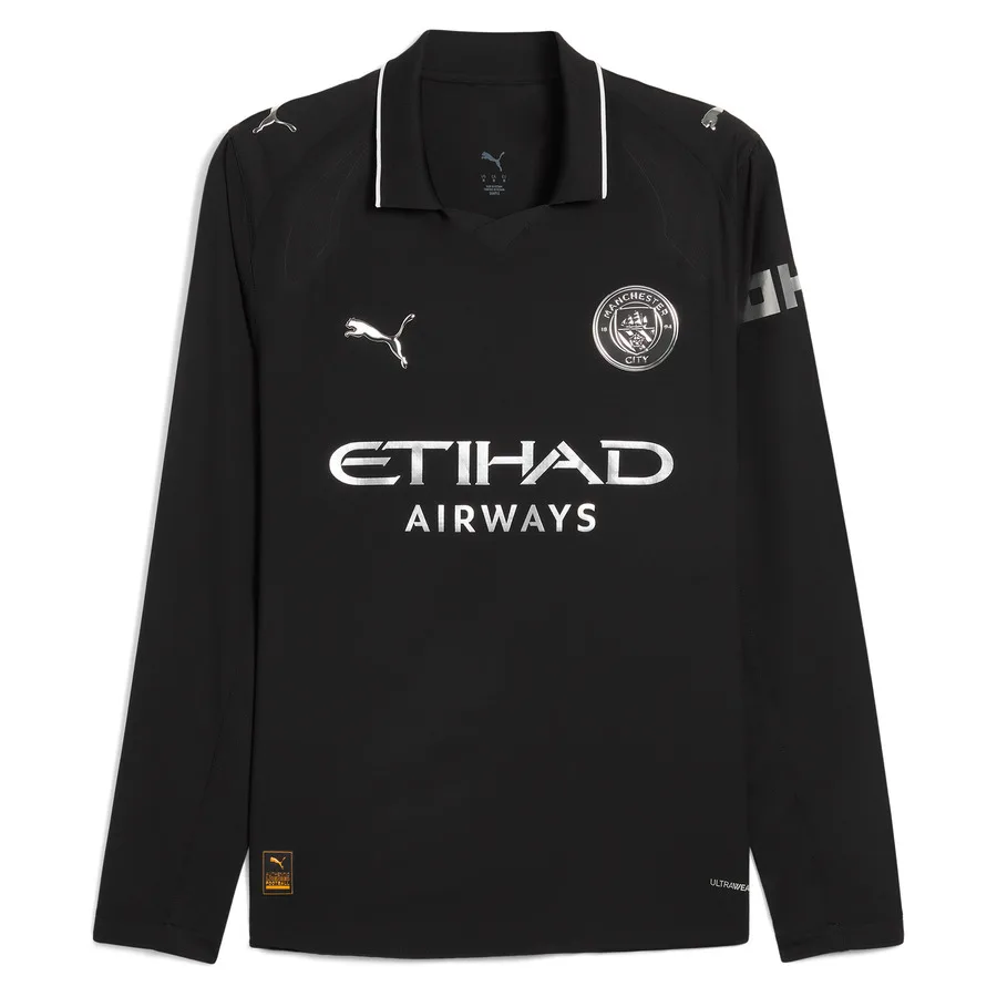 Manchester City Away Shirt 2025 2026 Long Sleeve