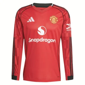 Camiseta Manchester United Primera 2025 2026 Manga Larga