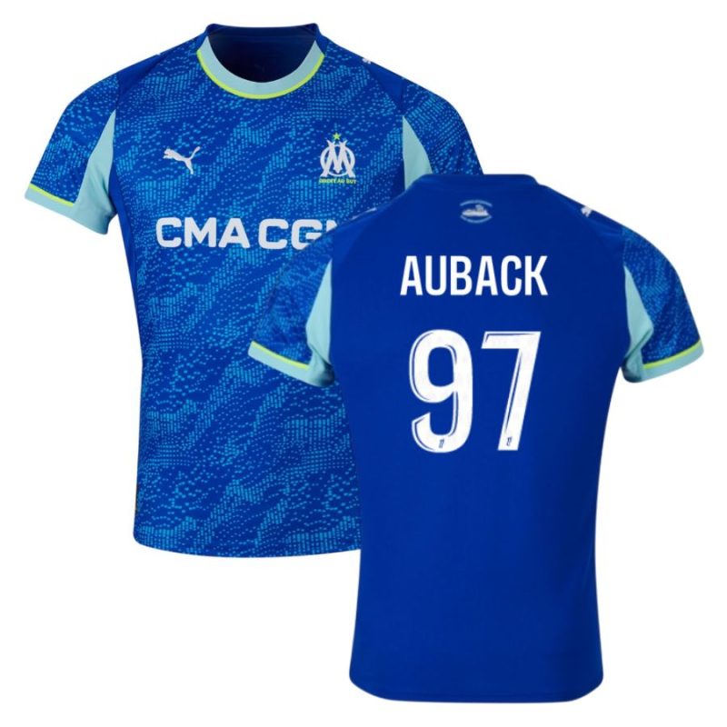 Maillot OM Third 2025 2026 Aubameyang AUBACK 97