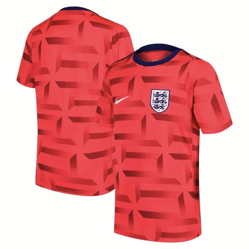 Camiseta roja prepartido de Inglaterra 2025-2026 (2) Camiseta roja prepartido de Inglaterra 2025-2026 (2)