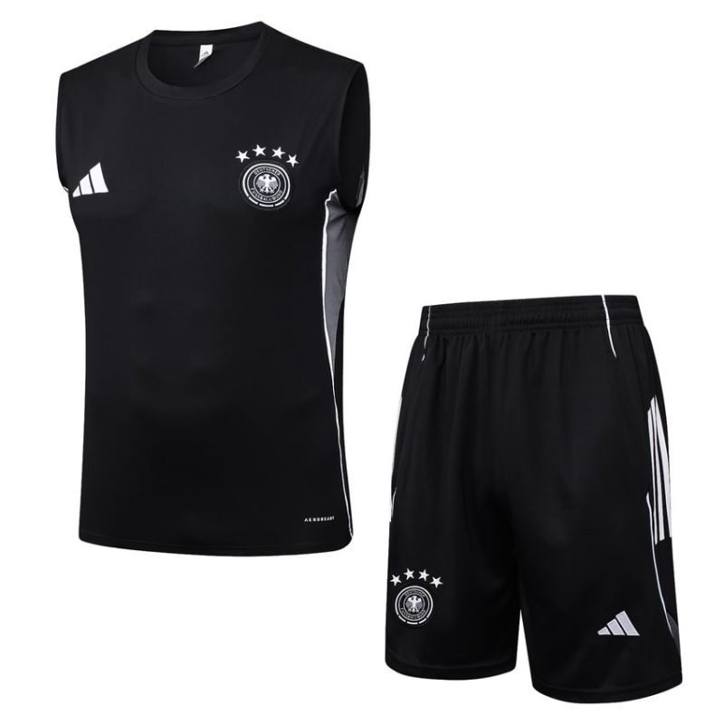 Debardeur Short Allemagne 2025 2026 Noir (1) Debardeur Short Allemagne 2025 2026 Noir