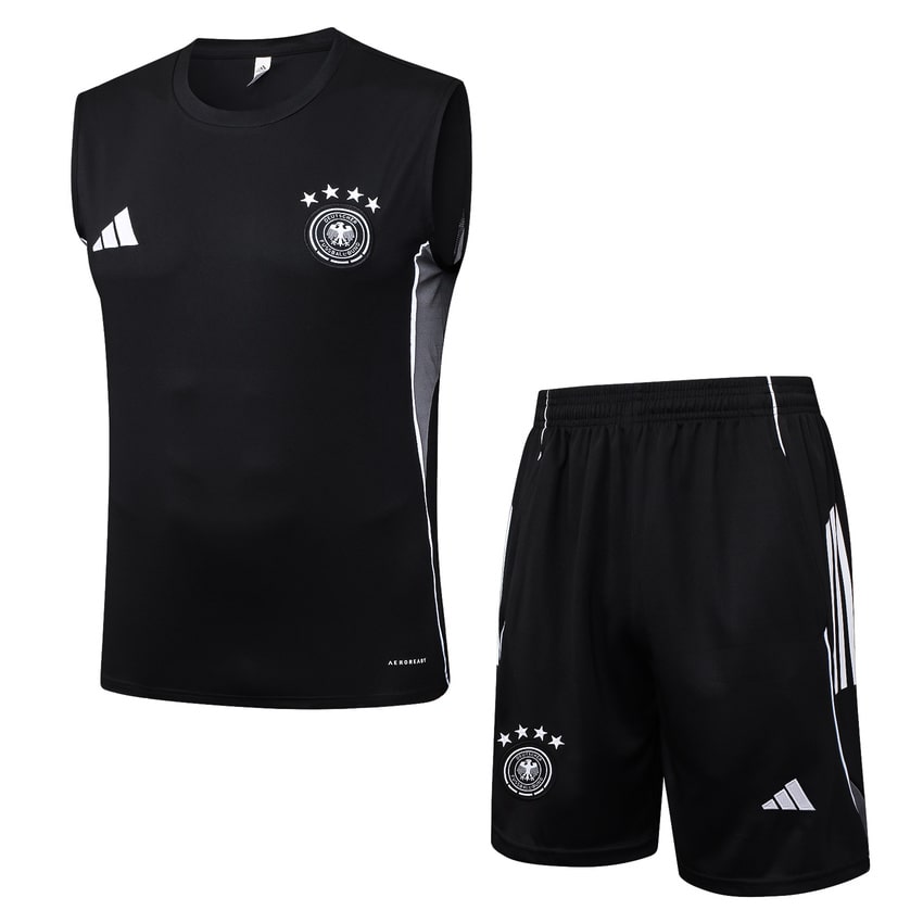 Debardeur Short Allemagne 2025 2026 Noir (1) Debardeur Short Allemagne 2025 2026 Noir