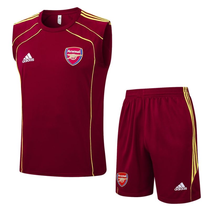 Debardeur Short Arsenal 2025 2026 Rouge Foncé (1) Debardeur Short Arsenal 2025 2026 Rouge Foncé