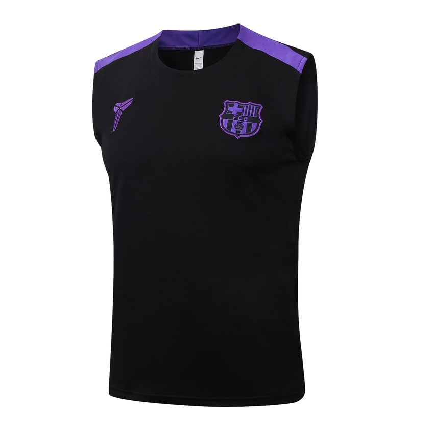 Debardeur Short Barca 2025 2026 Noir Violet (3) Debardeur Short Barca 2025 2026 Noir Violet