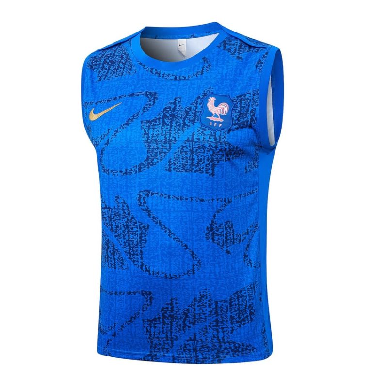 Debardeur Short Equipe de France 2025 2026 Bleu Clair (4) Debardeur Short Equipe de France 2025 2026 Bleu Clair