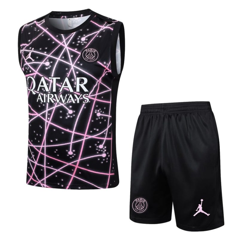 Debardeur Short PSG 2025 2026 Bleu Rose