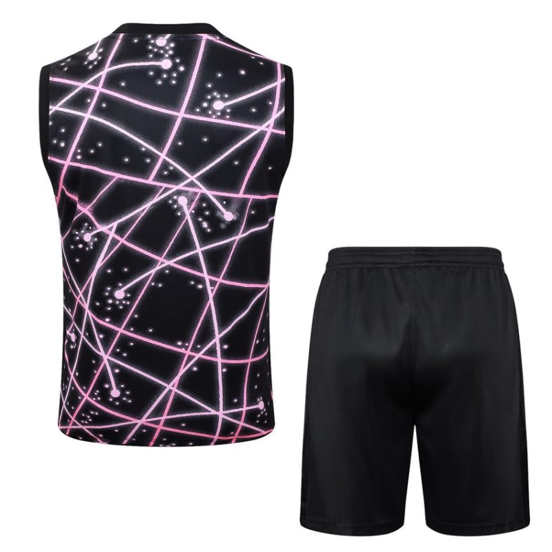 Debardeur Short PSG 2025 2026 Bleu Rose (3) Debardeur Short PSG 2025 2026 Bleu Rose
