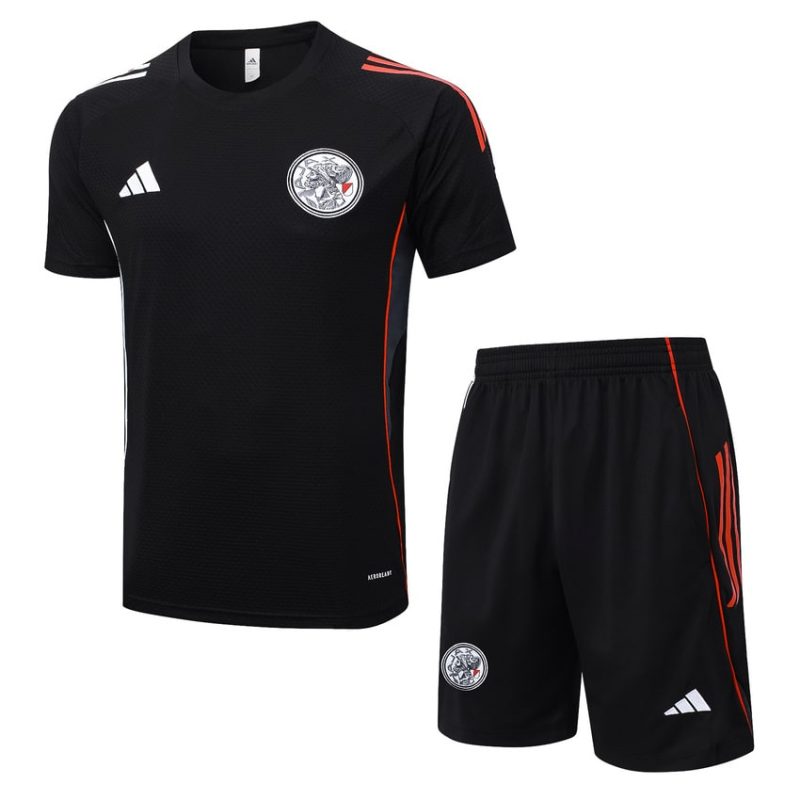 Ensemble Maillot Short Ajax 2025 2026 Noir Sombre