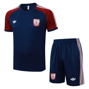 Ensemble Maillot Short Arsenal 2025 2026 Bleu Rouge