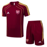 Ensemble Maillot Short Arsenal 2025 2026 Rouge Foncé