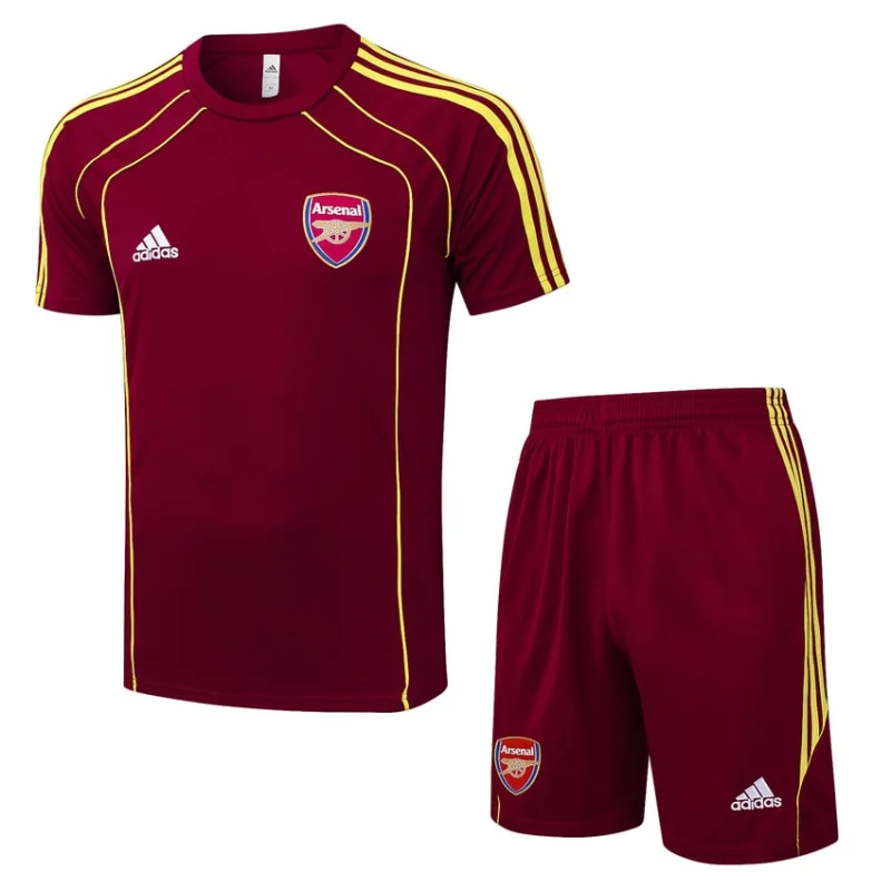 Ensemble Maillot Short Arsenal 2025 2026 Rouge Foncé (1) Ensemble Maillot Short Arsenal 2025 2026 Rouge Foncé