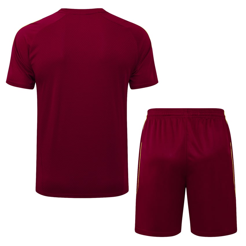Ensemble Maillot Short Arsenal 2025 2026 Rouge Foncé