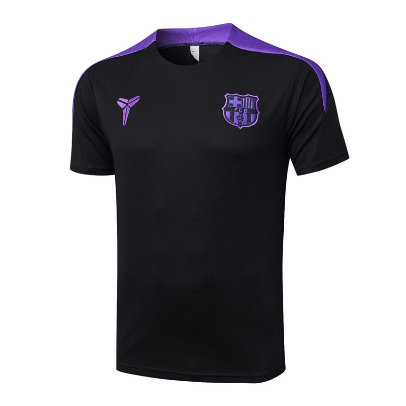 Ensemble Maillot Short Barca 2025 2026 Noir Violet (2) Ensemble Maillot Short Barca 2025 2026 Noir Violet