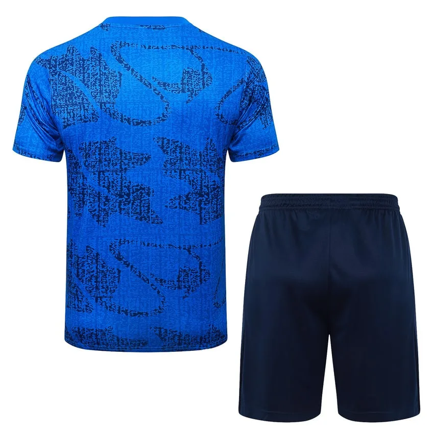 Ensemble Maillot Short Equipe de France 2025 2026 Bleu Clair