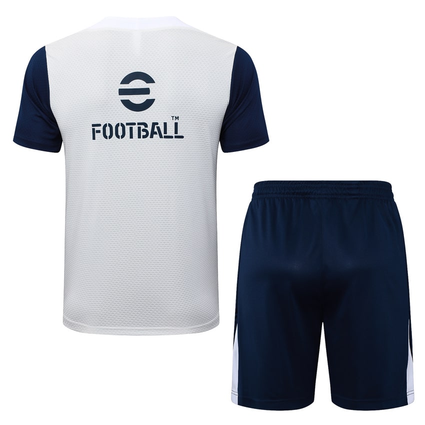 Ensemble Maillot Short PSG 2025 2026 Blanc Bleu