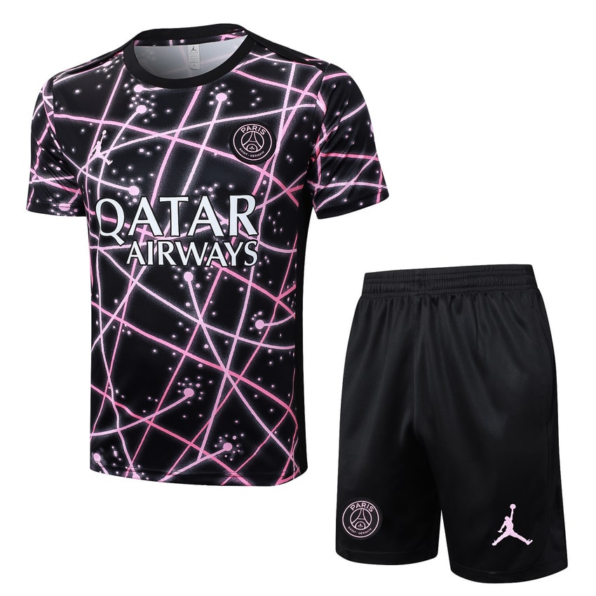 Ensemble Maillot Short PSG 2025 2026 Bleu Rose