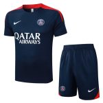 Ensemble Maillot Short PSG 2025 2026 Bleu Rouge