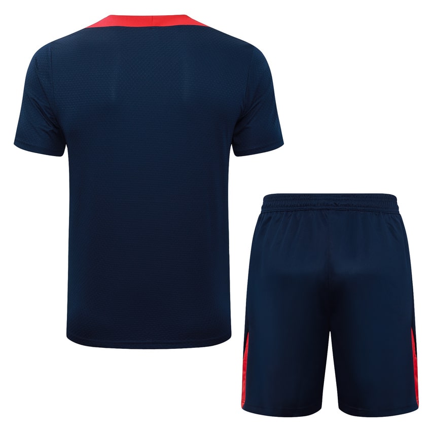 Ensemble Maillot Short PSG 2025 2026 Bleu Rouge