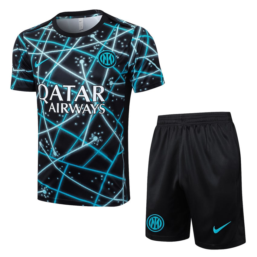 Ensemble Maillot Short PSG 2025 2026 Noir Bleu Ciel
