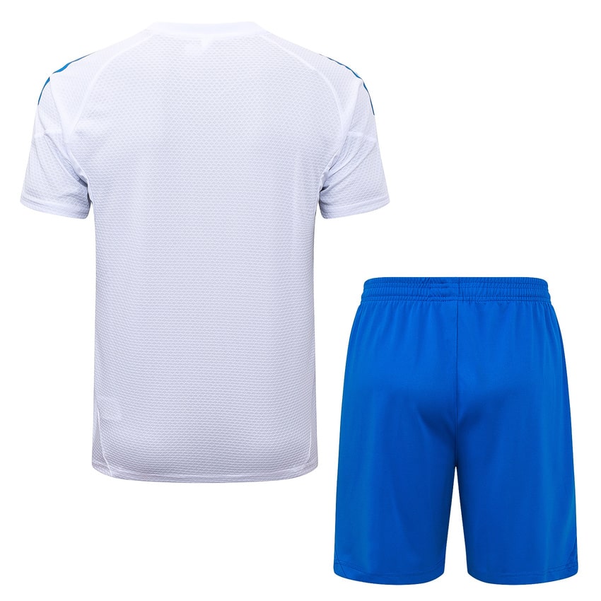 Ensemble Maillot Short Real Madrid 2025 2026 Blanc Bleu