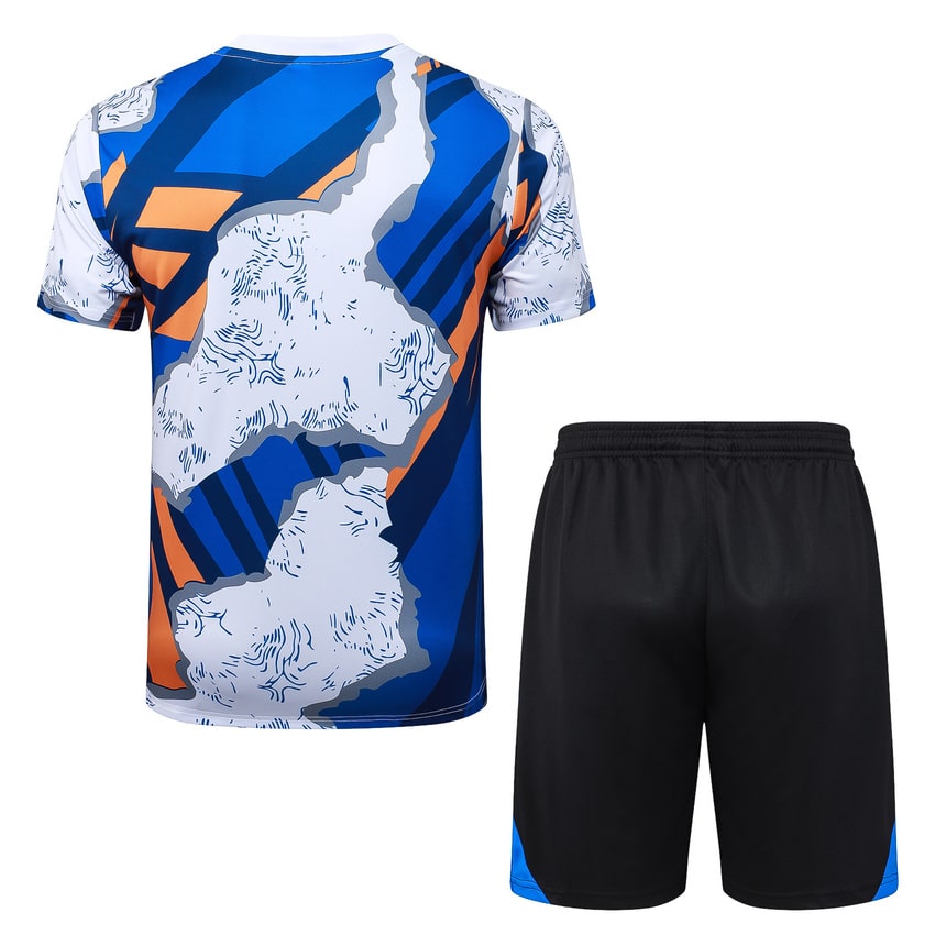 Ensemble Maillot Short Real Madrid 2025 2026 Bleu Tache