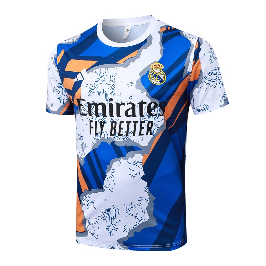 Ensemble Maillot Short Real Madrid 2025 2026 Bleu Tache